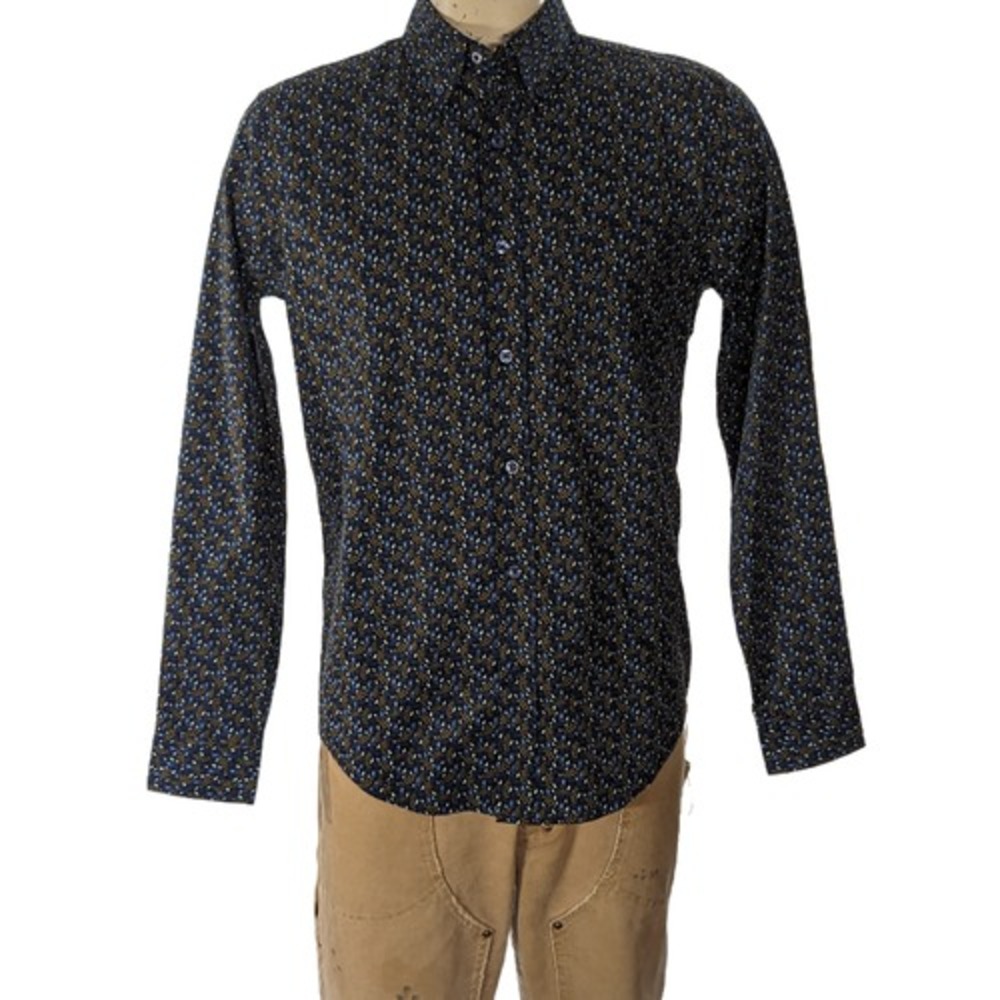Ben Sherman Mens Botanical Leaf Print Button Down Shirt Sz S NWT $99
